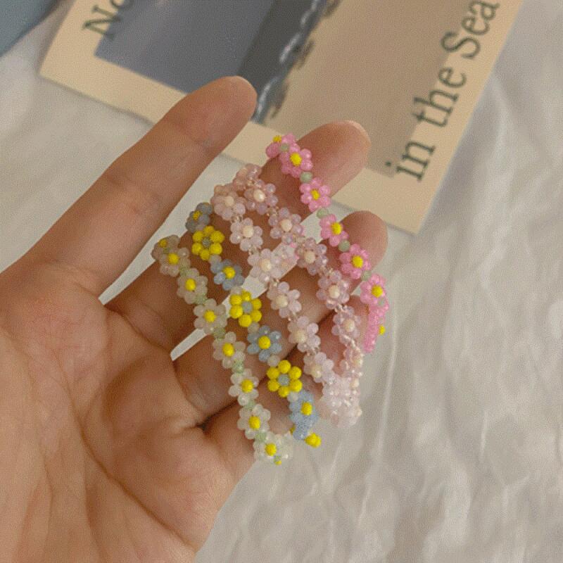 Merashi Beads Women's Retro Translucent Bead Bracelet