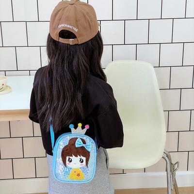 Mochila escolar bolsa nova menina mochila princesa desenho animado fofa moderna estilo estrangeiro ombro transversal bolsa de troca