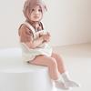 Set of 3 Pair Girls Cotton Ankle Socks Baby Hosiery with Nonslip Elastic Cuffs Design for Toddler Daily Comfort Wear