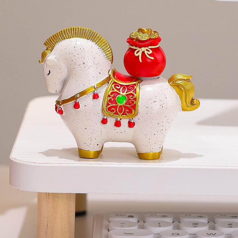 Year of the Horse Zodiac Gift Set: Contemporary Horse Ornament Souvenir