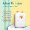 Portable Wireless Printer for Travel Bluetooth-compatible Thermal Inkless Printer for IOS And for Android Laptop Small Printer with 5