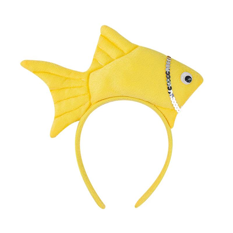 

Fish Headband, Cute Kid Fish Style Headband, Fish Costume Accessories, Dress Up Party Like Supply жёлтый