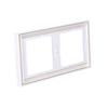 Double horizontal snow-white frame K.1