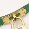 Used HERMES Kelly Watch Wrist Watch KE1.201 Quartz Gold Plated Leather Belt Used Women