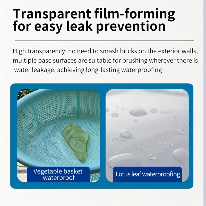 Transparent Waterproof Adhesive for Exterior Walls, Waterproof Coating for Bathrooms, Roof Leakage Repair, Crack Filling, Universal Glue
