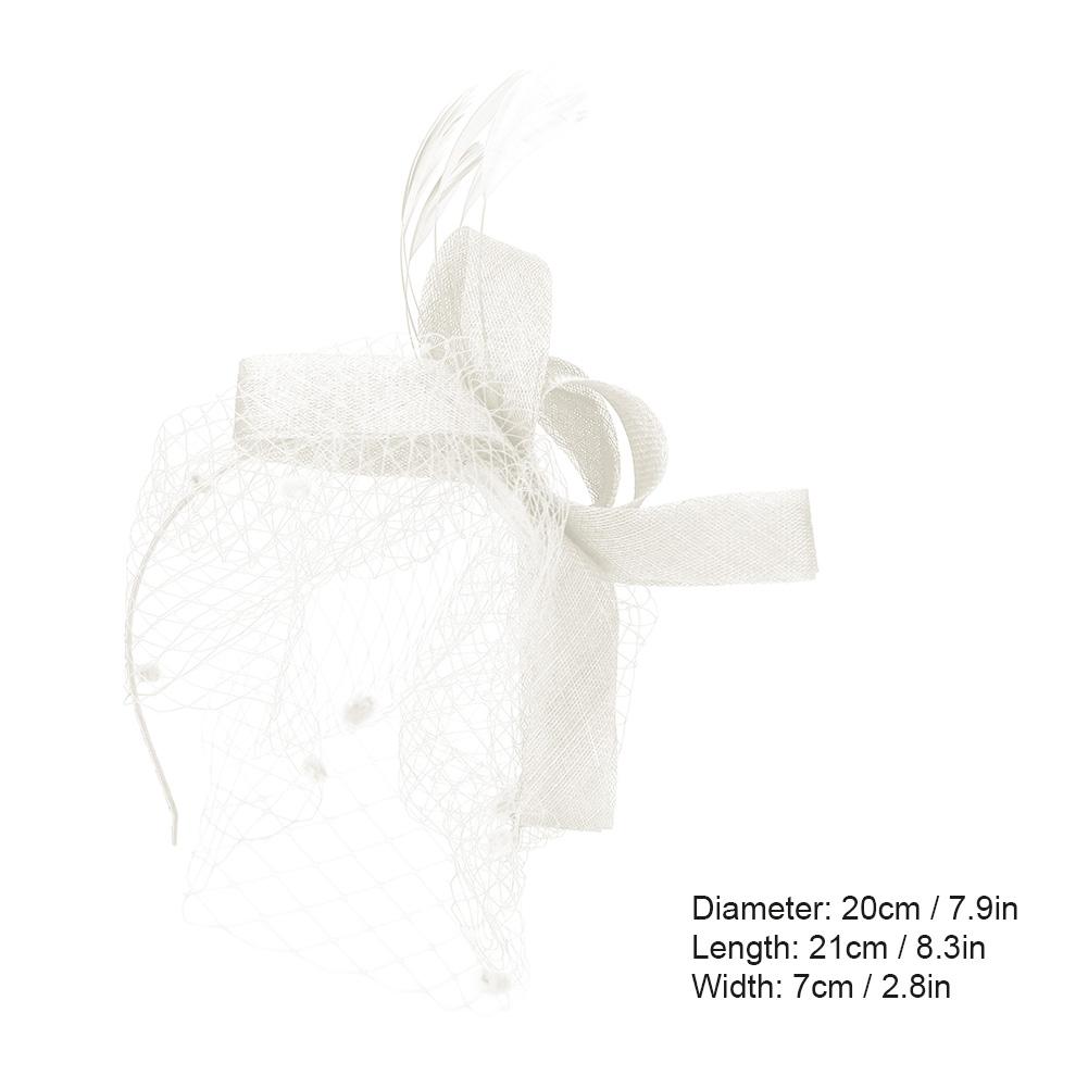 Wedding Women Net Mesh Bridal Face Veil Hats Brides Fascinator Headwear Hair Accessory(Black)