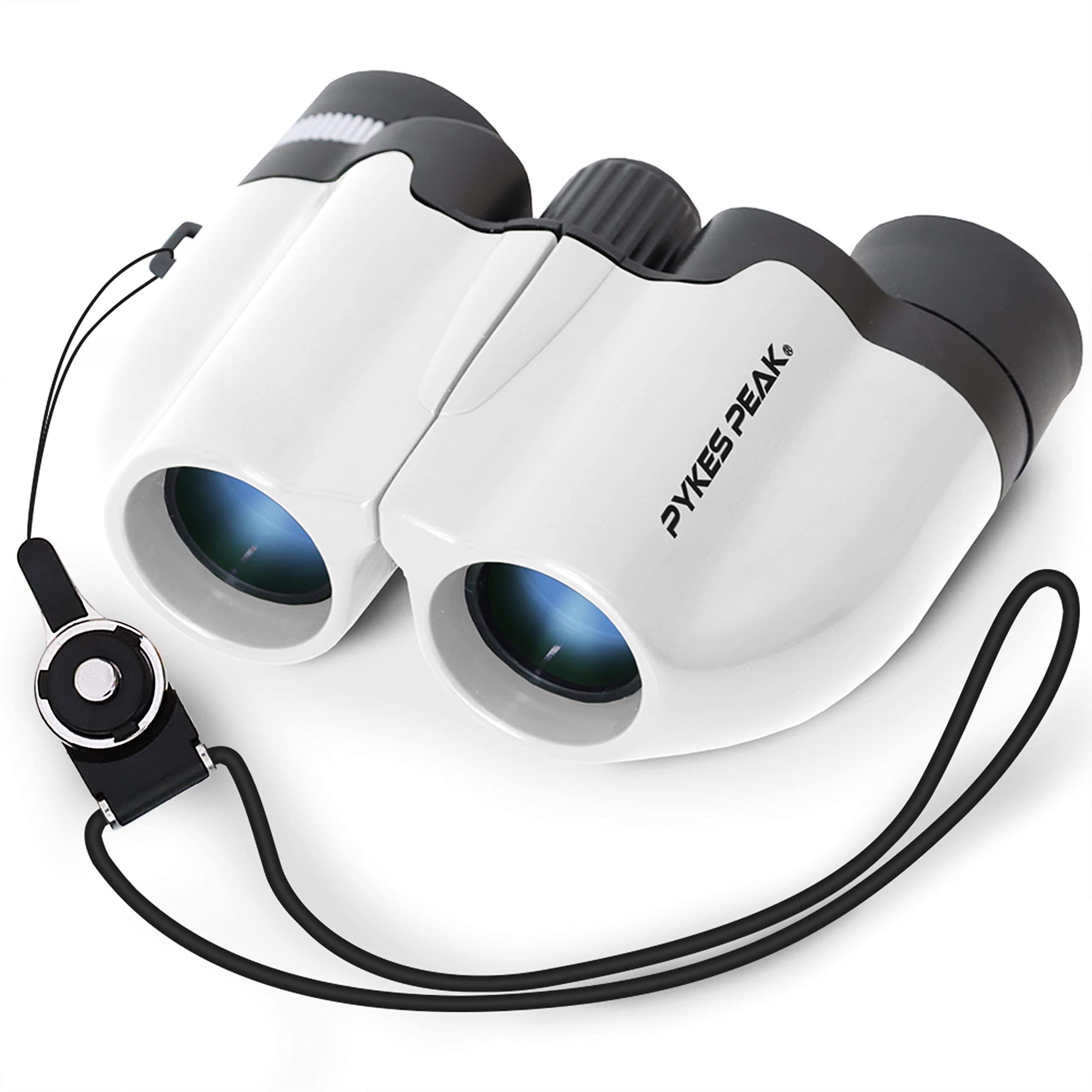 

PYKES PEAK High Perfect for Live and Outdoor Pikes Peak Binoculars, 10x, Lightweight, 135g, Compact, Magnification, Performances, Concerts, Sports, білий
