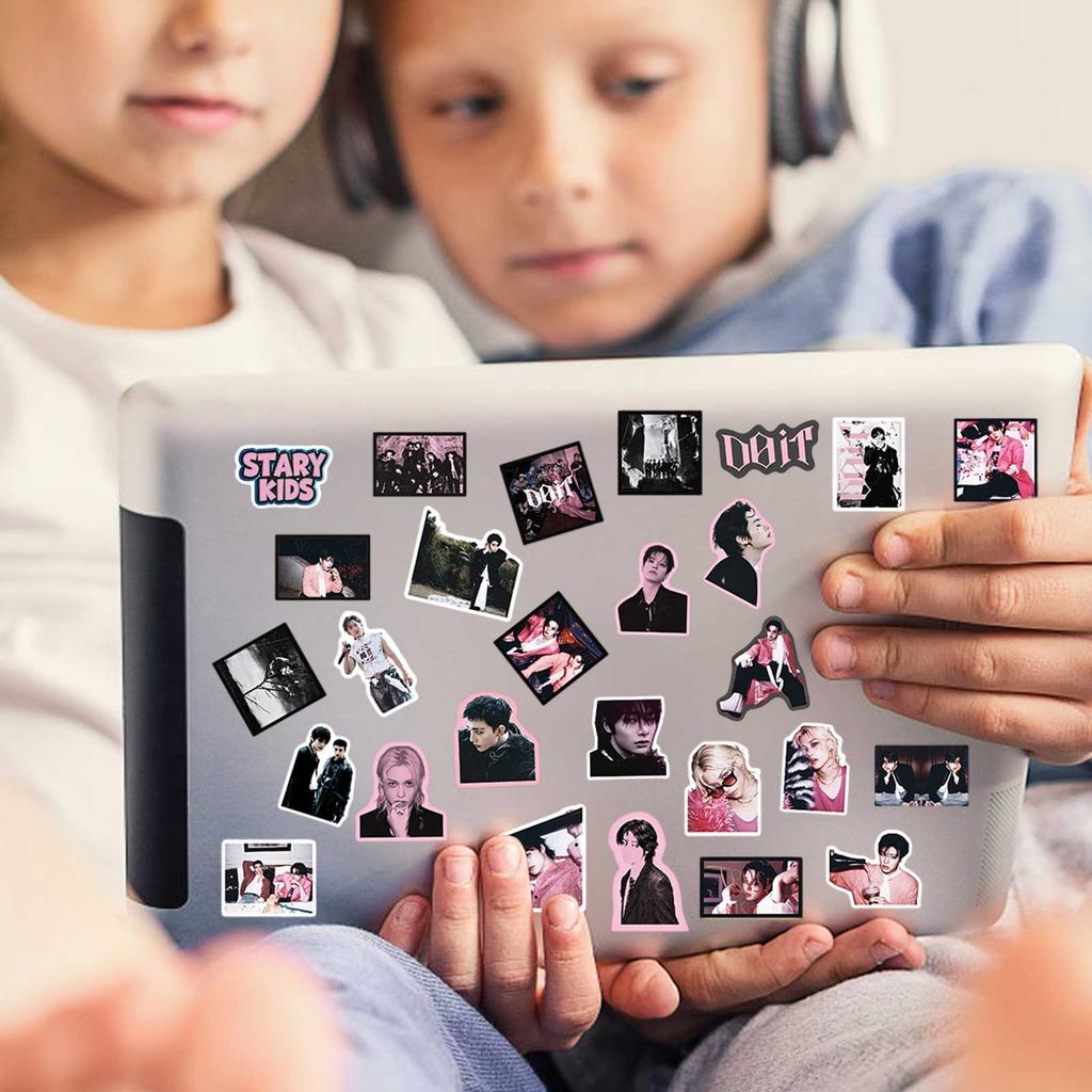 50 Pieces Of Stray Kids DO IT New Album Mixed Notebook Stickers, Cup Decoration Peripheral Stickers