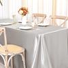 Satin Table Cover Rectangle Silky Soft Table Cloth, Satin Dining Tablecloths for Wedding Banquet Table Decoration, Dining Room