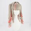 Makai No Ririmu Cosplay Wig with Net, Gray To Pink Gradient, Heat-Resistant