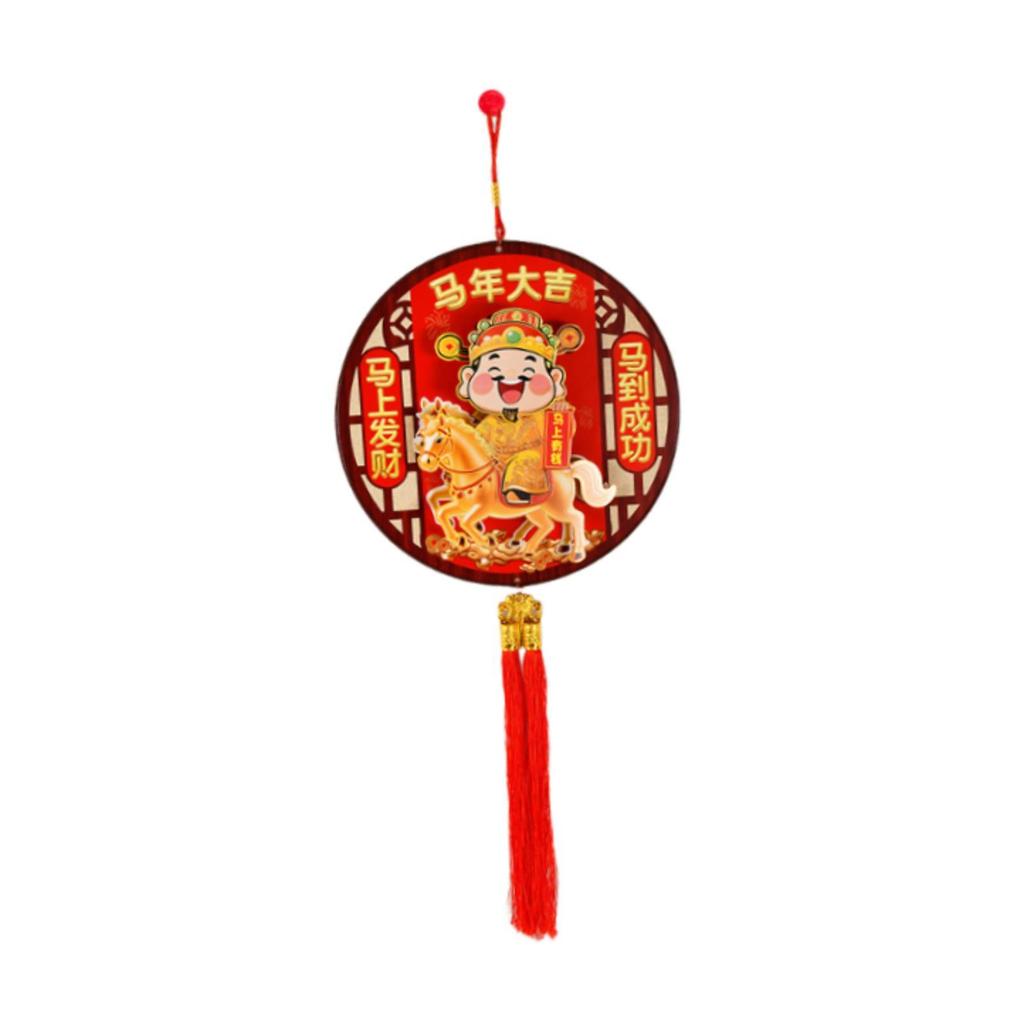 Chinese New Year Hanging Decoration God of Wealth Front Door Hanging Ornament for Office Opening Housewarming Shops Entrance