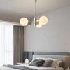 Nordic Glass Pendant Light Modern LED White Multihead Hanging Lamp For Dining Room Bedroom Living Room Indoor Decoration Fixture