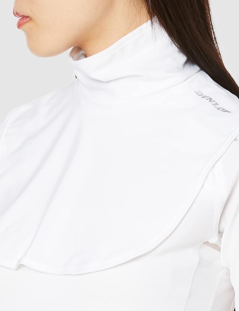 Dunlop Tennis Neck Cover UV Protection White TAC8008W Women's (Free Size)