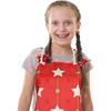Kids Aprons for Cooking Christmas Apron Cute Red Apron for Kitchen Cooking Baking BBQ Painting Crafting