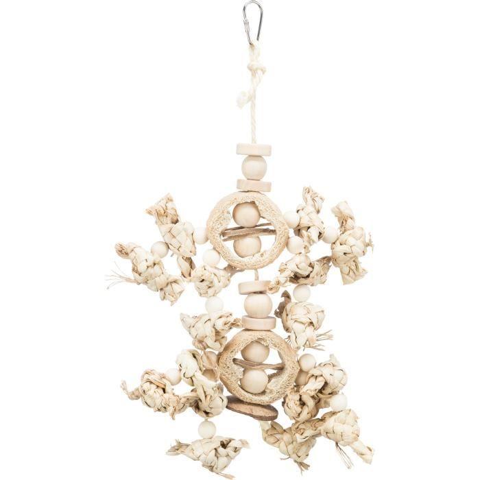 Jouet pour oiseaux - Trixie - Feuilles de bananier - Bois - Luffa - Taille unique