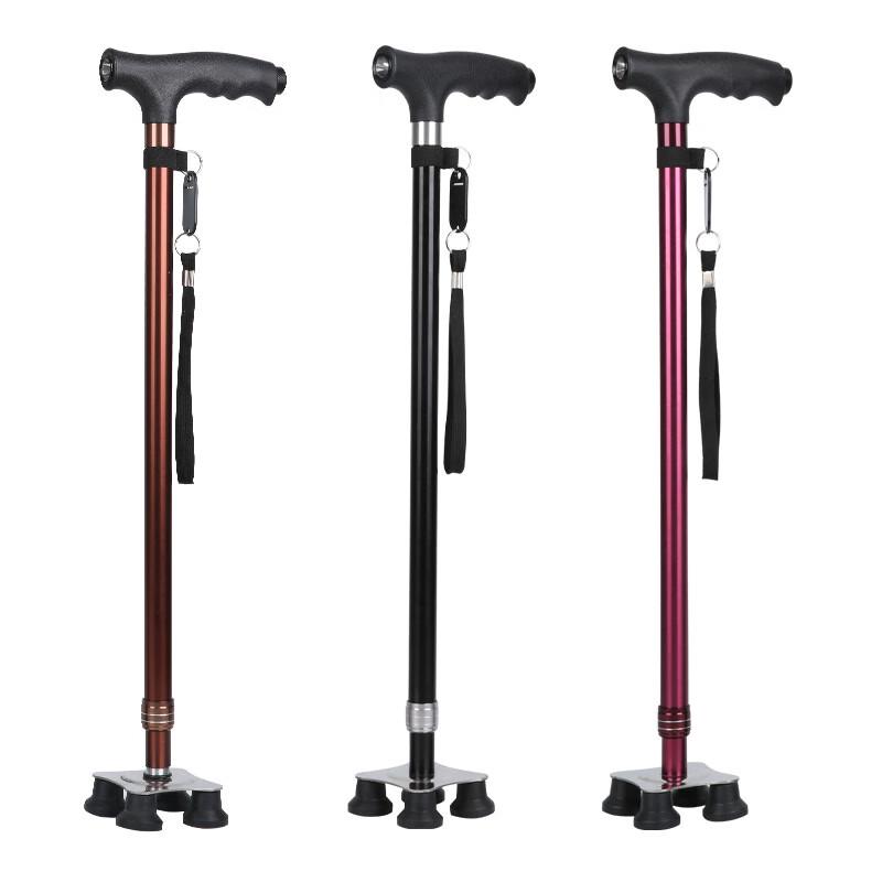 Kodeno Elderly Telescopic Walking Stick with Light