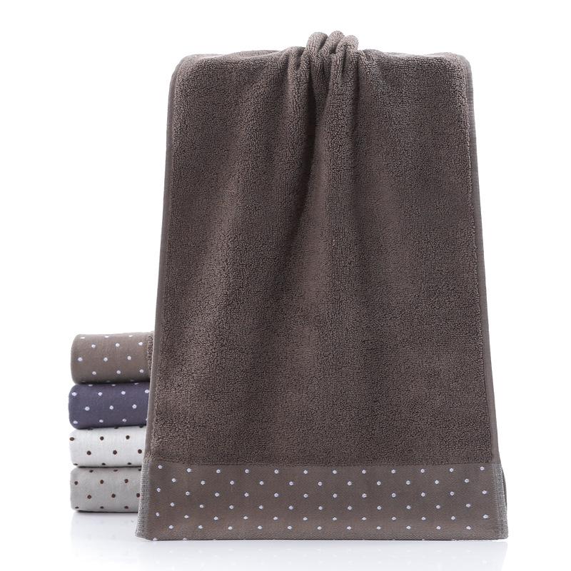 

Soft Cotton Face Towel with Multicolor Polka Dots 35*75 cm кофейный