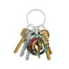 Alloy Keychain With Dome Glass Horse Charm For Keys Purses Decorative Key Chain Accessories for Women Girls