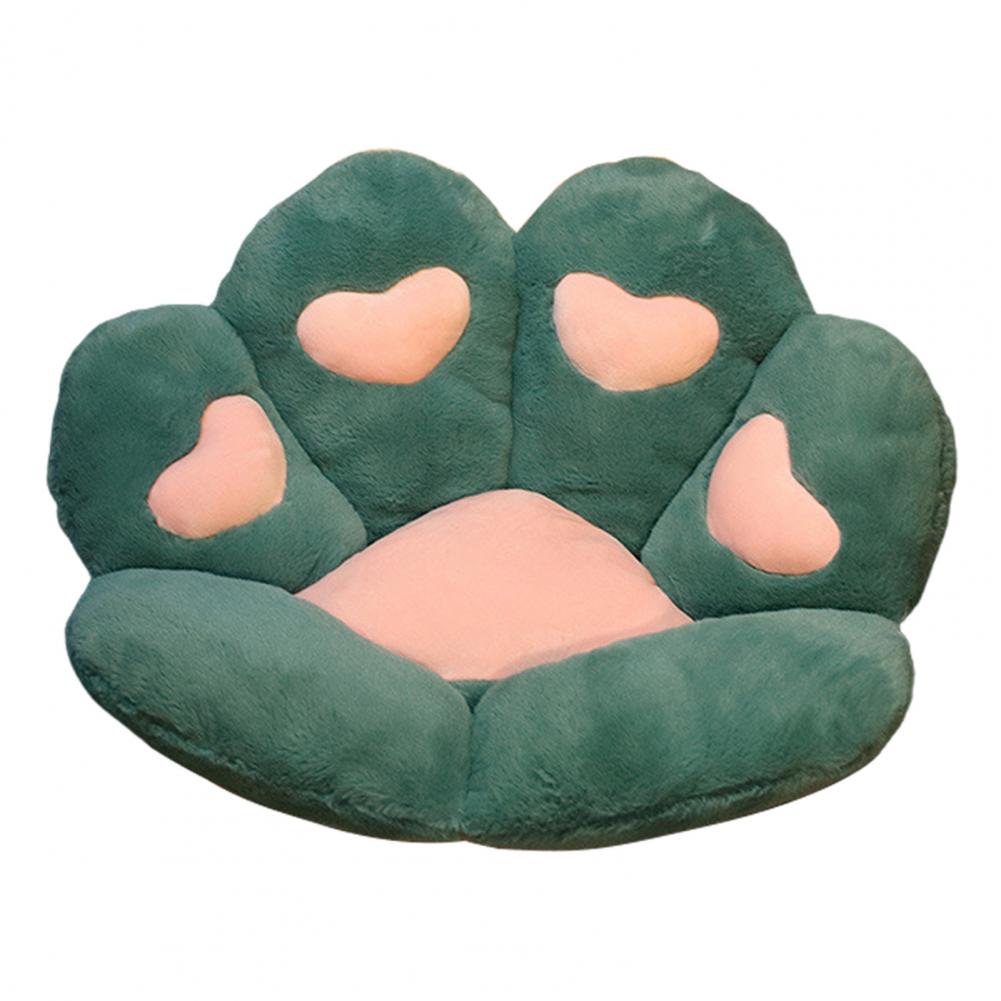 Подушка на сиденье 7080 см Форма лапки кошки Для игровых офисных автомобильных сидений Пушистая С имитацией кроличьего плюша Подушка-подкладка на автомобильное сиденье 135x180cm зелёный 3160₽