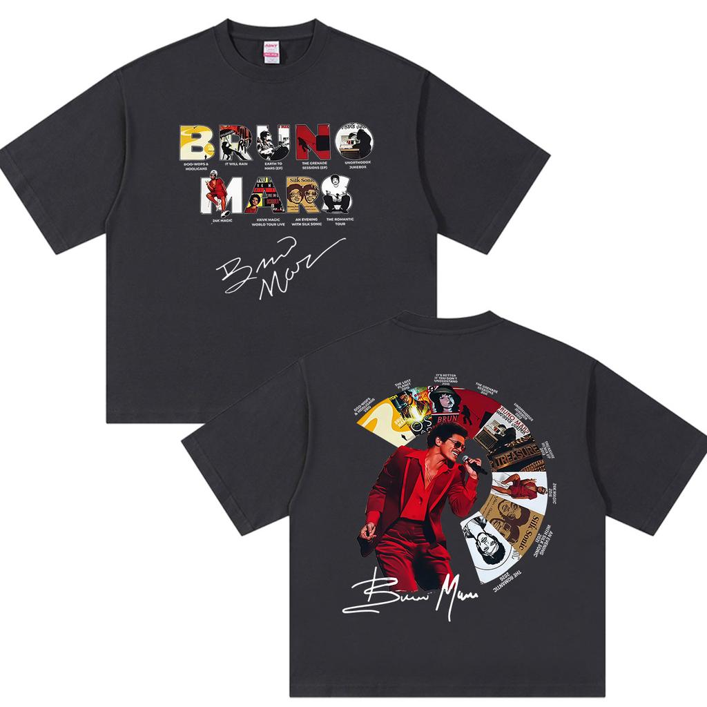 Bruno Mars The RoUnisextic Tour 2026 Fans Graphic T Shirts Unisexs Hip Hop Limited Fashion Cotton Short Sleeve Tshirt Y2k Streetwear