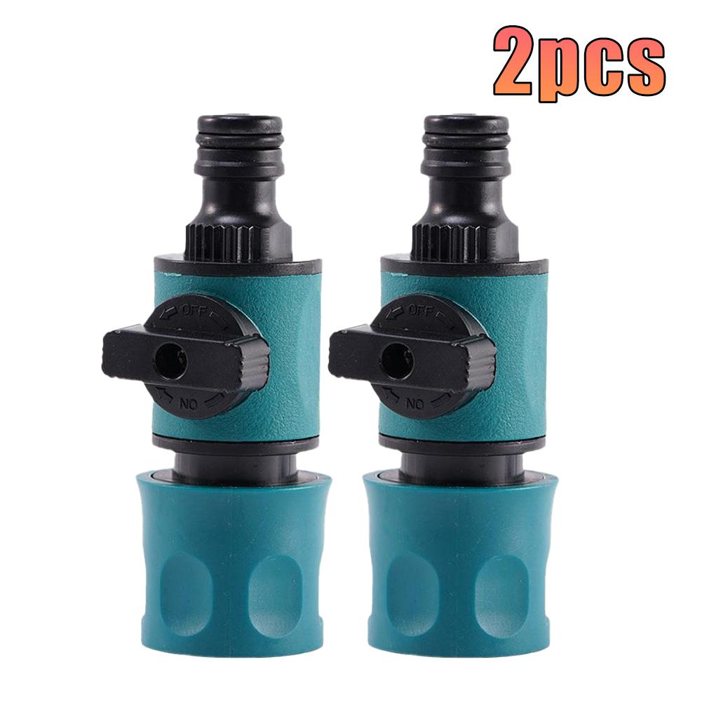 1-3pcs Garden Hose Pipe In-Line Faucet Watering Irrigation Quick Connector Tap Shut Off Valve Fitting With Valve Garden Gadget