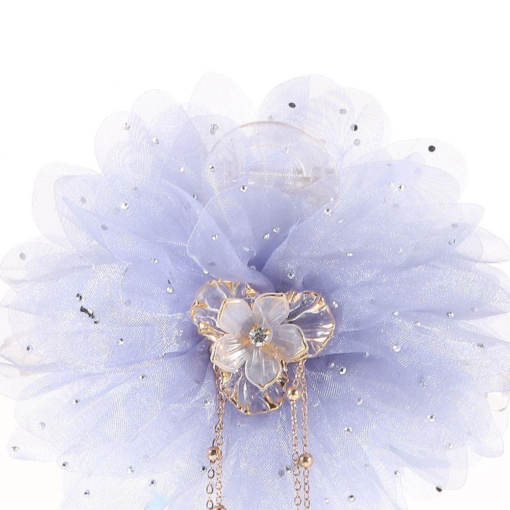 Tassel Shark Clip Sequin Hair Clip Temperament Hair Claw Clips  Women