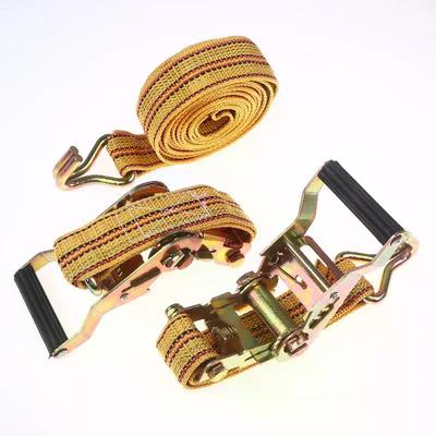 Lashing Belt Ratchet Straps 2/3/4/6m with Double Hook for Secure Truck Cargo Binding
