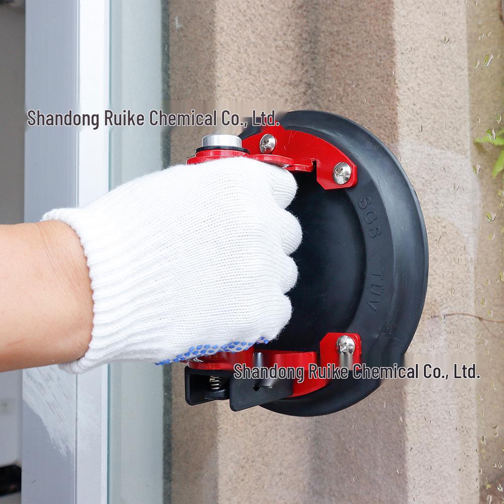 Manual Metal Vacuum Suction Cup Pump, 8/9 Inch, High Suction Power for Glass and Tile Handling.