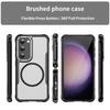 For Samsung Galaxy S23 Case TPU+PC Carbon Fiber Phone Cover Magnetic Case