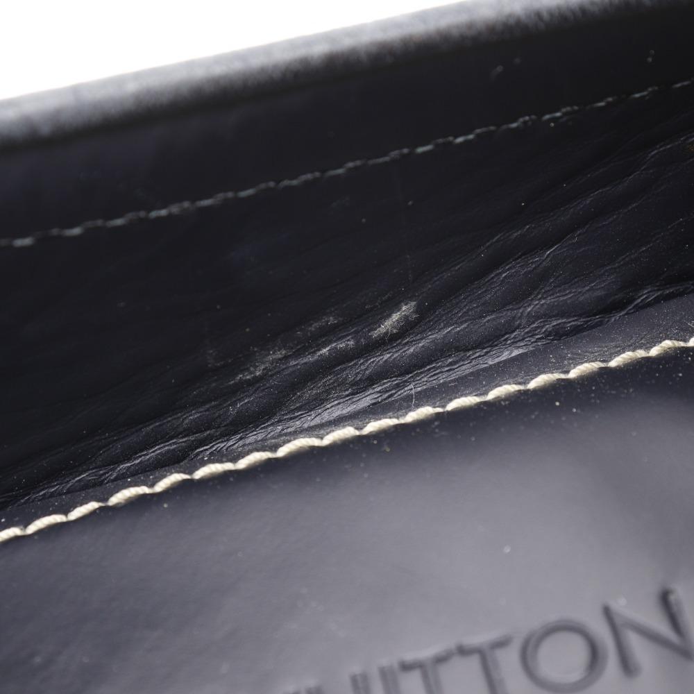 Louis Vuitton Monte Carlo Moccasin Driving Shoes Navy Blue Suede Mens Used