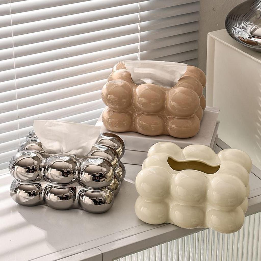 Creative Tissue Box Holder Decorative Facial Tissue Paper Box Cover Toilet Paper Storage Holder Napkin Dispenser for Bathroom