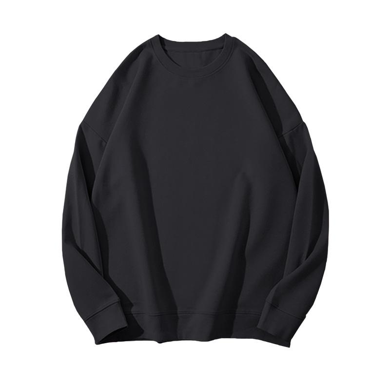 Solid Color Korean Style Fleece Sweatshirt: Women's Loose Casual Autumn/Winter Top & Student Couple Outfit.