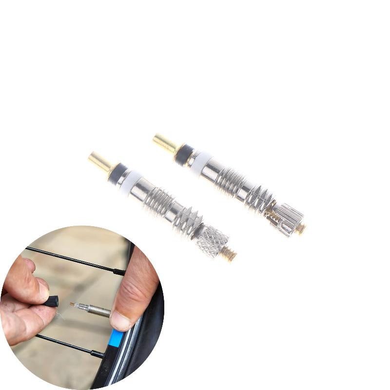 2/6/10Pcs Bike Repair Replacement Brass Tubeless Core Bicycle Removable Presta Valve Core For Road MTB Bike
