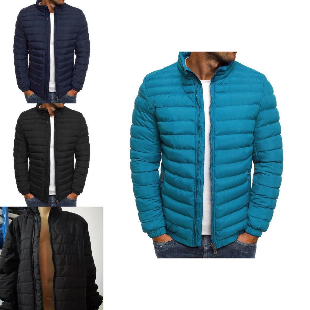 Men's Warm Puffer Bubble Coat Jacket Featuring Cozy Quilted Design For Winter Comfort
