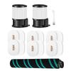 Conjunto de Escovas Rotativas de Filtro de Reposição de 16 Peças Para Aspiradores Portáteis Shark IP1251 e IP3251 PowerDetect