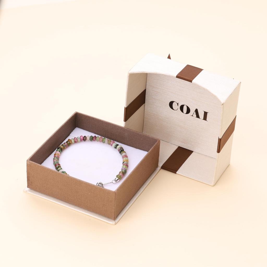 COAI Tourmaline Silver 925 Slider Bracelet for Women [Coai]