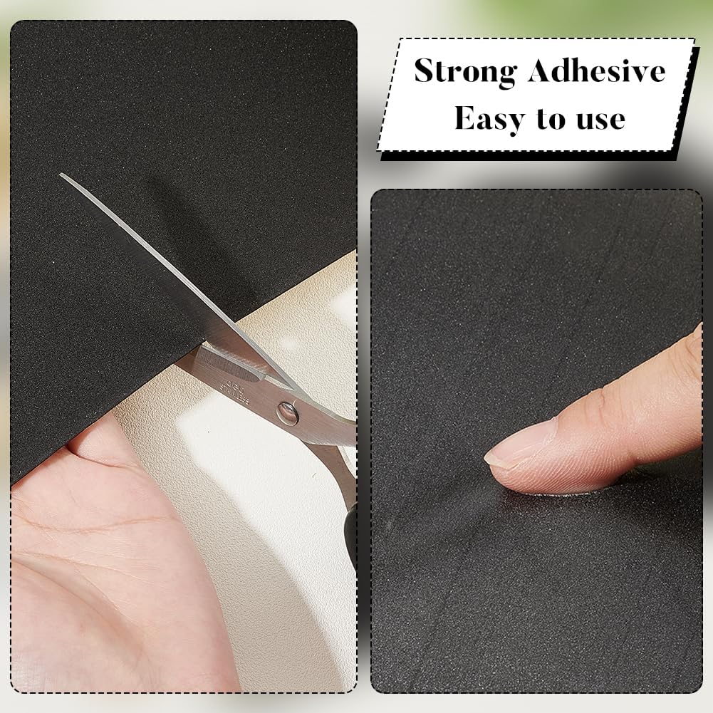 

BENECREAT 78,7x15,7 дюйма Черный самоклеящийся рулон из пенополиэтилена, толщина 1 мм, водонепроницаемый лист из пенорезины для защиты мебели, наполнения, костюмов и