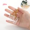 1/5 Stück Transparente Mini-Glasflasche mit Korken für DIY-Dekoration Treibende Wunschbotschaft Niedliche Gläser Behälter 2ML Geschenke