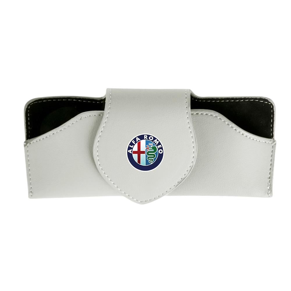 YYCE3 1pc Multifunctional Car Sun Visor Glasses Clip Case Glasses Holder For Alfa Romeo 159 147 156 Giulietta Mito Auto Accessories