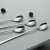 AOOSY Muddler Spoons, Set of 4, 22.7cm, Stainless Steel, for Buffet, Soda, Yogurt, Iced Coffee, Long Spoons, Mirror Finish, for Adults, Kids, and Fami
