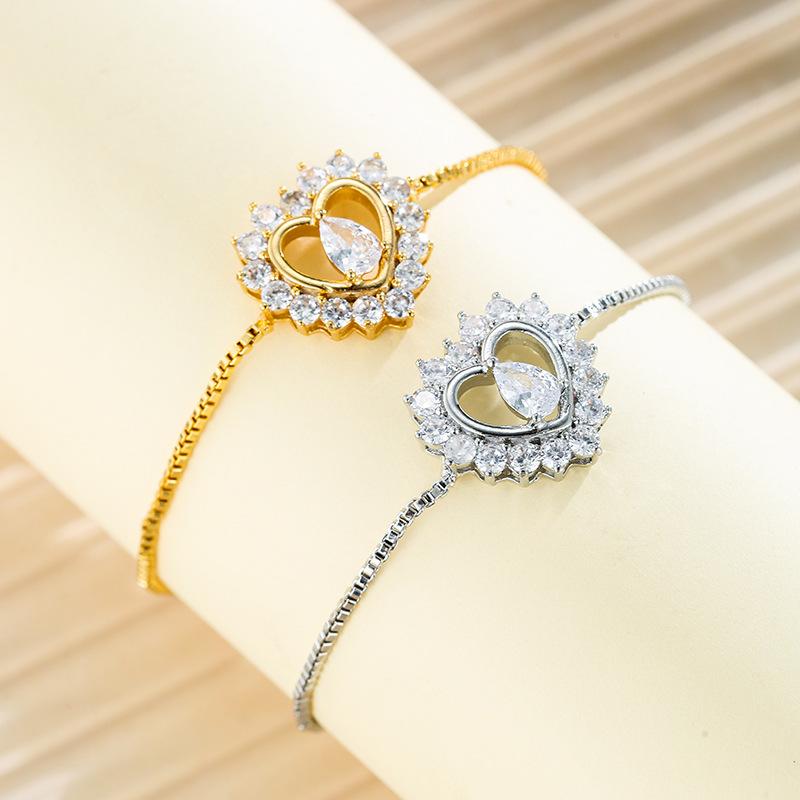 Simple Fashion Jewelry Fashionable Hand Jewelry Women's Valentine's Day Gift Heart Love Bracelet