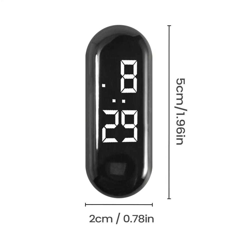 Waterproof Luminous Mini Digital Clock Adhesive for Sedan Truck Minivan Motorcycle Bike Commuting Travel Small Digital Clock