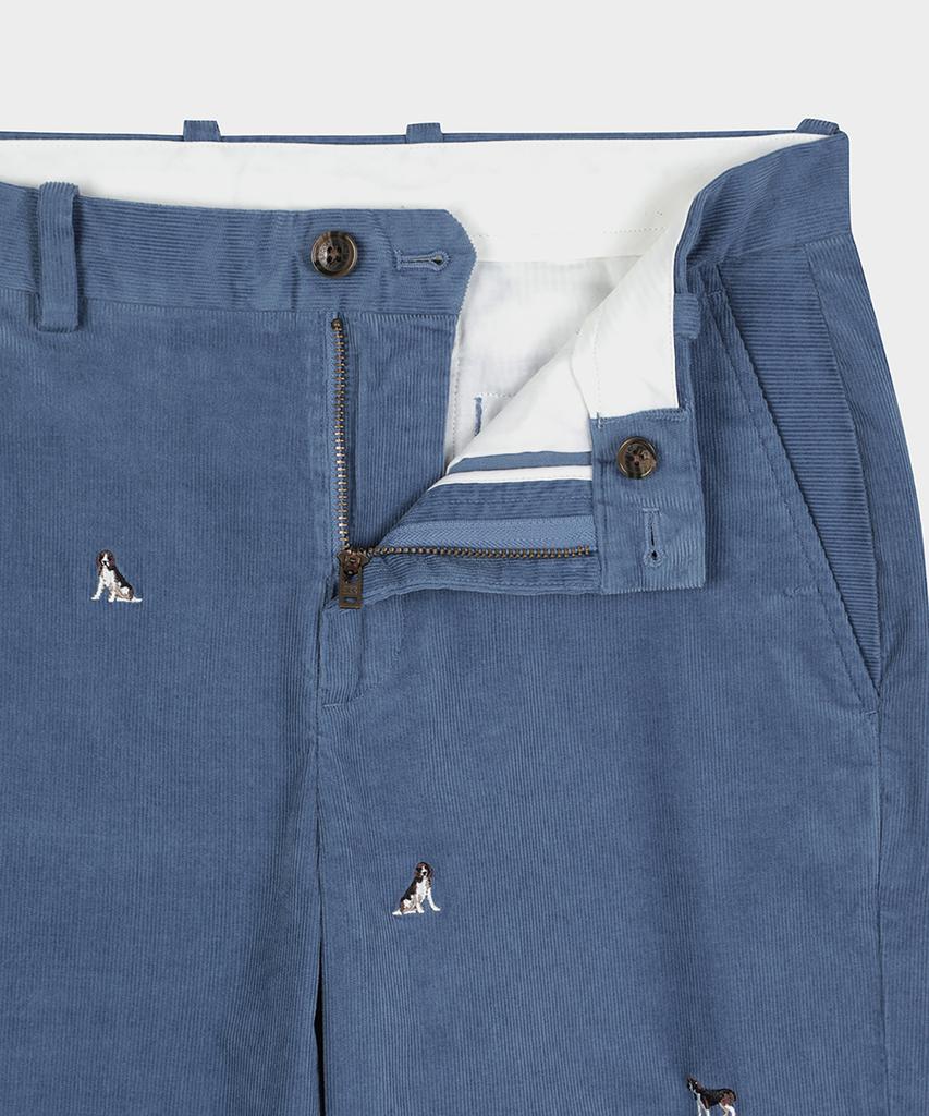 BROOKS BROTHERS Regular Fit 15W Beagle Embroidery Chino Pants (Blue) (Bbpcmm4765Mew)