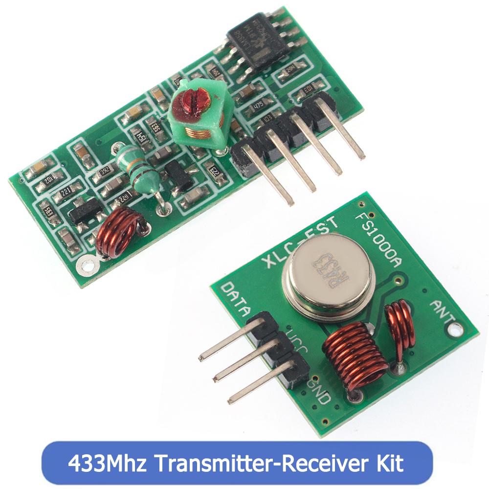 1/2 Set 315MHz 433Mhz RF Transmitter and Receiver Module Kit, for ARM/MCU WL 315MHZ/433MHZ Wireless Remote Control for Arduino