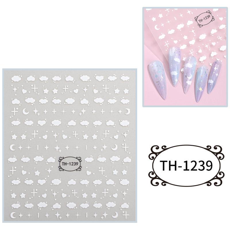 New Year Nail Art Stickers Bronzing Year of the Dragon Chinese Style Mahjong Cartoon Nail Stickers Decoration