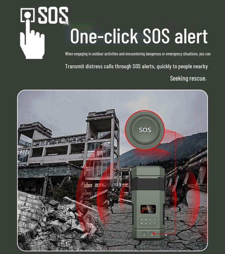 Portable Solar Lantern & Bluetooth Speaker with Hand-Crank Generator for Emergency Preparedness