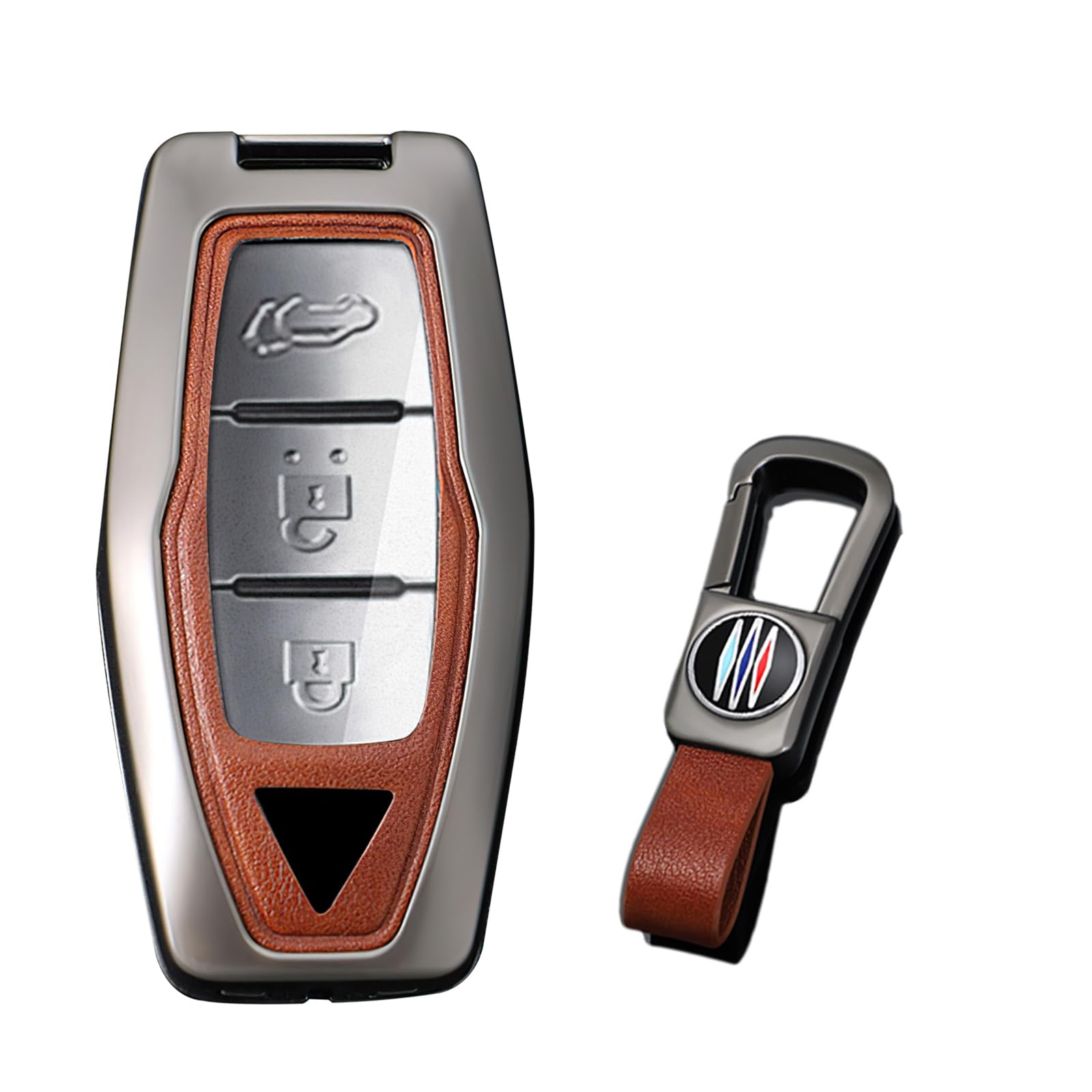 [KUNIO] Mitsubishi Exclusive Key Case Smart Key Cover Key Holder коричневый