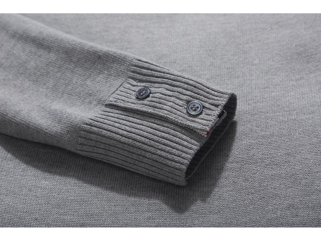Men's Large Japanese Four-Bar Cardigan Sweater