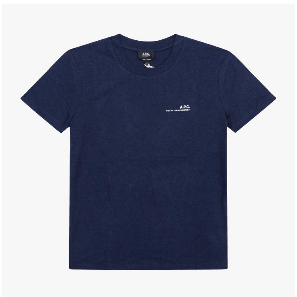 A.p.c. ITem STandard Grand Unisex T shirT Cohbo M26404 Pia Marine Chine