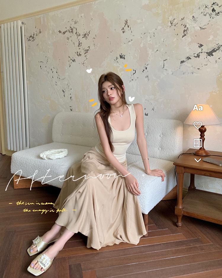 2026 Spring/Summer Women's U-Neck Modal Air Layer Camisole Top